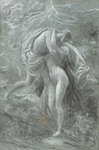 Study of figures embracing