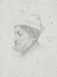 Study Of A Bust Of The Poet Bellini