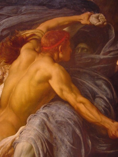 Hercules Wrestling with Death for the Body of Alcestis [detail #1]